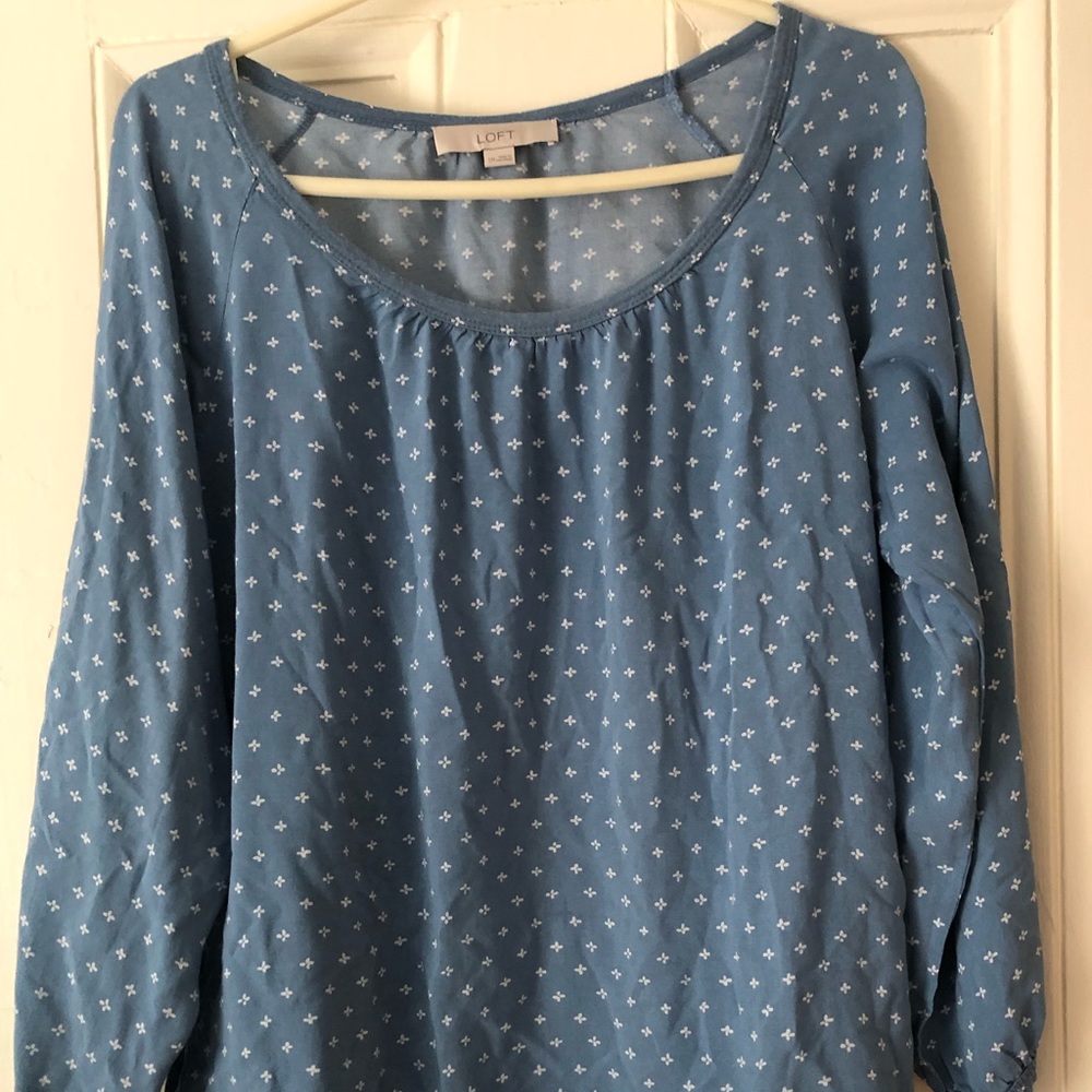 LOFT Maternity Blouse - EUC.  Size Large